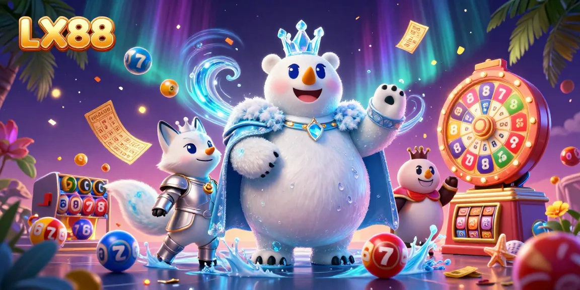 Visualize winning strategies at LX88 casino with vibrant characters and dynamic gaming elements.