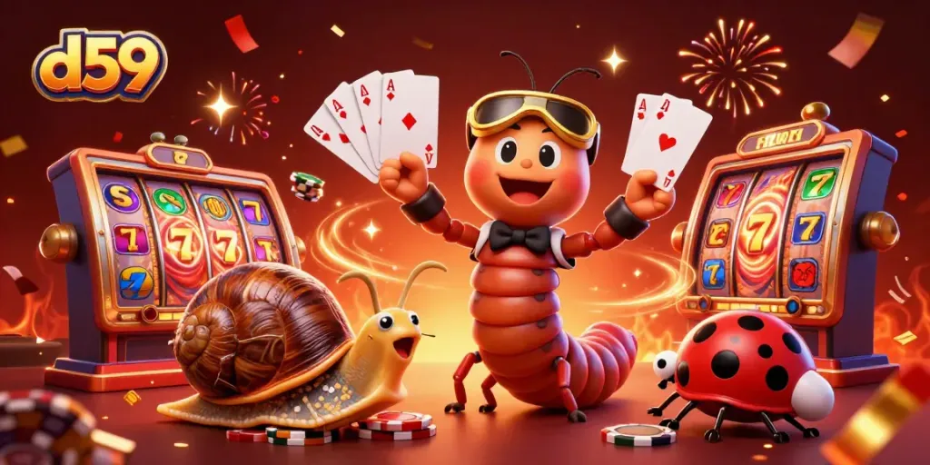 Menangkan jackpot slot terbaru di d59 dengan tampilan dealer kartun yang menarik dan elemen permainan menarik.