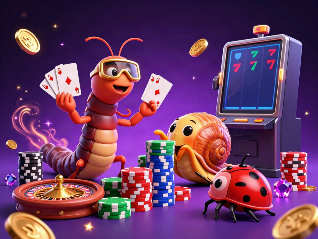 Experience thrilling gameplay with LGOSUPER featuring a whimsical 3D casino scene.
