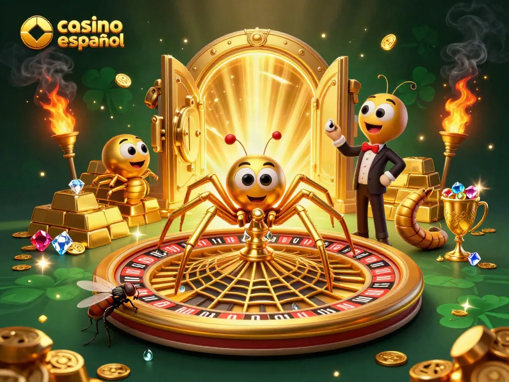 Disfruta de la emoción del casino online español en esta escena llena de acción y detalles vibrantes.