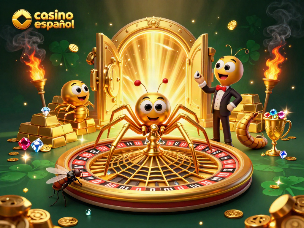 Disfruta de la emoción del casino online español en esta escena llena de acción y detalles vibrantes.