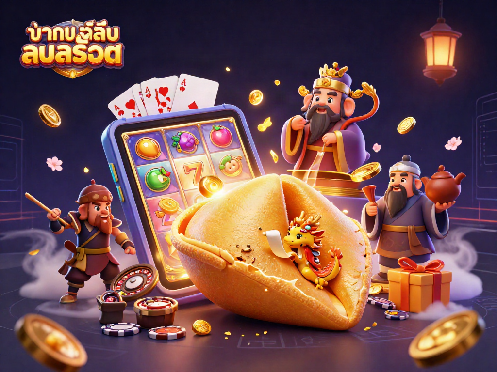 Experience ทดลองเล่นสล็อต with dynamic slots and rich graphics in a vibrant casino adventure scene.