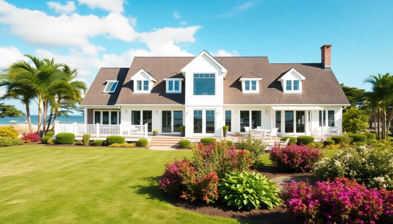 Vibrant Cape Cod home addition showcasing modern architecture in a serene coastal setting.