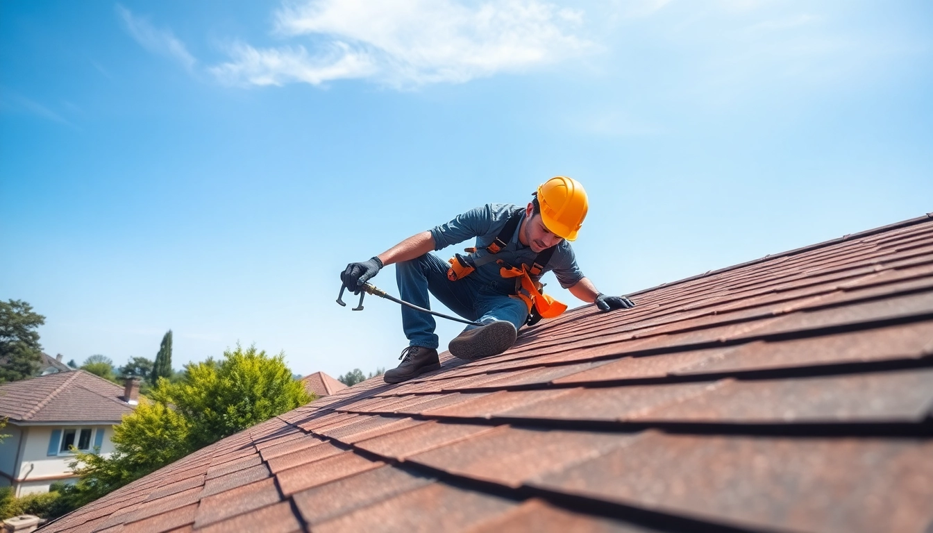 Expert applying Professional roofing services to enhance roof quality and safety.