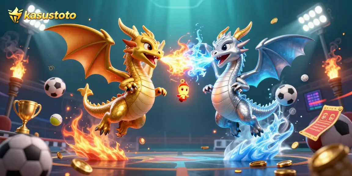 Melihat aksi dragon emas dan perak di kasustoto, simbol kemenangan dalam taruhan.