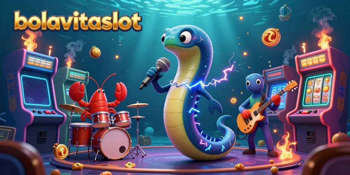 Experience the thrilling bolavitaslot underwater casino scene with vibrant characters and glowing gaming elements.