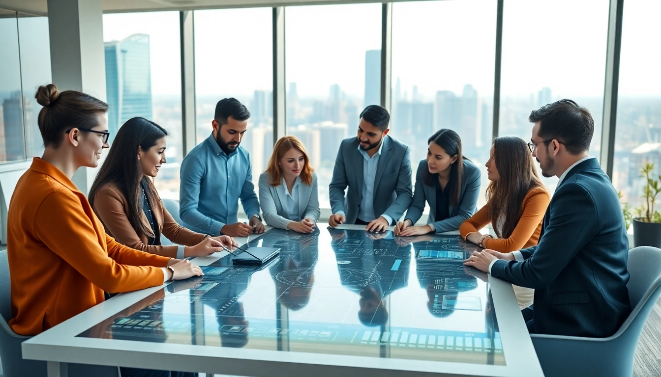 Efficient AI assistant for enterprise teams enhancing collaboration in a modern office setting.