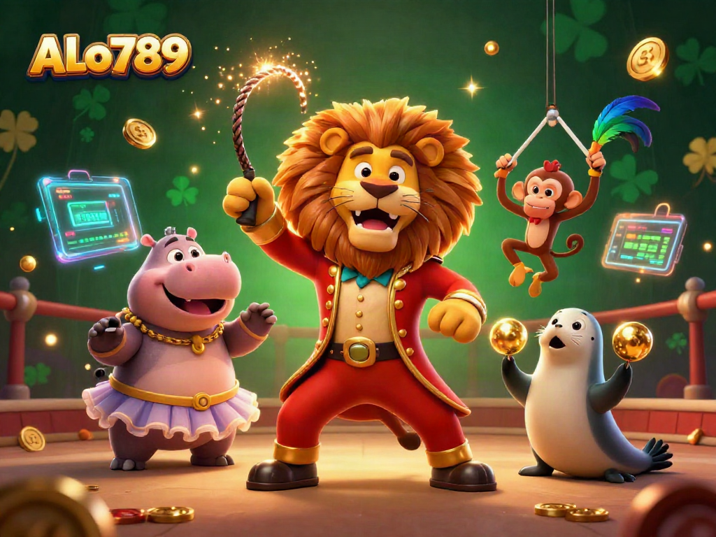 Experience the thrilling world of ALo789 cockfighting with vibrant, dynamic characters and gambling elements.