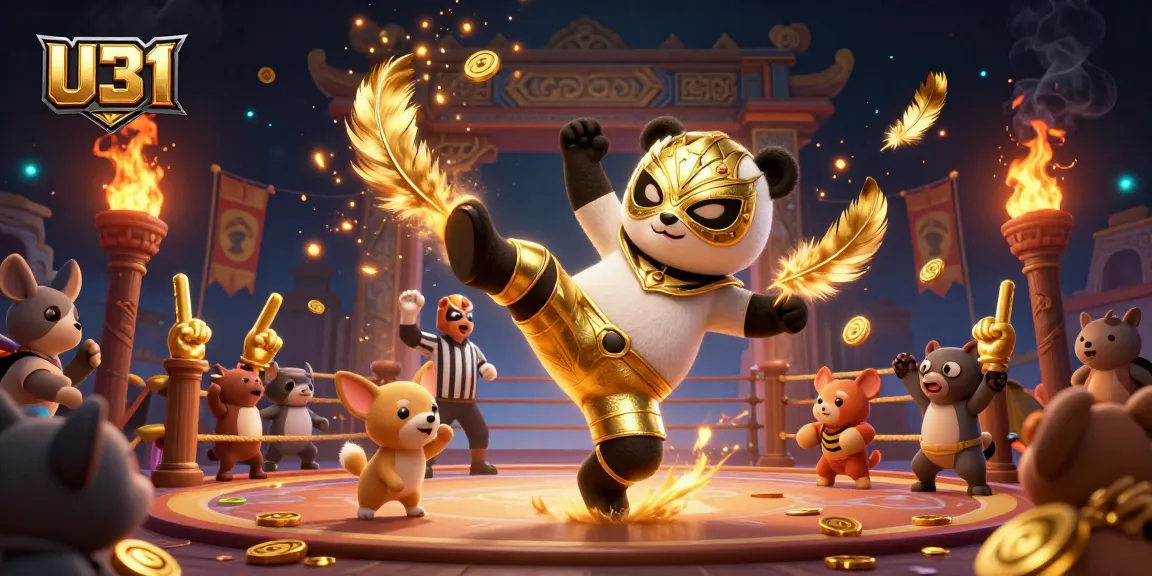 Engage with U31's thrilling online gaming experience featuring animated casino action.