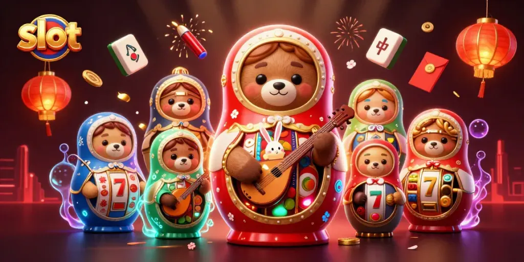 Spin the slot with vibrant bears and rich casino elements for a winning strategy.