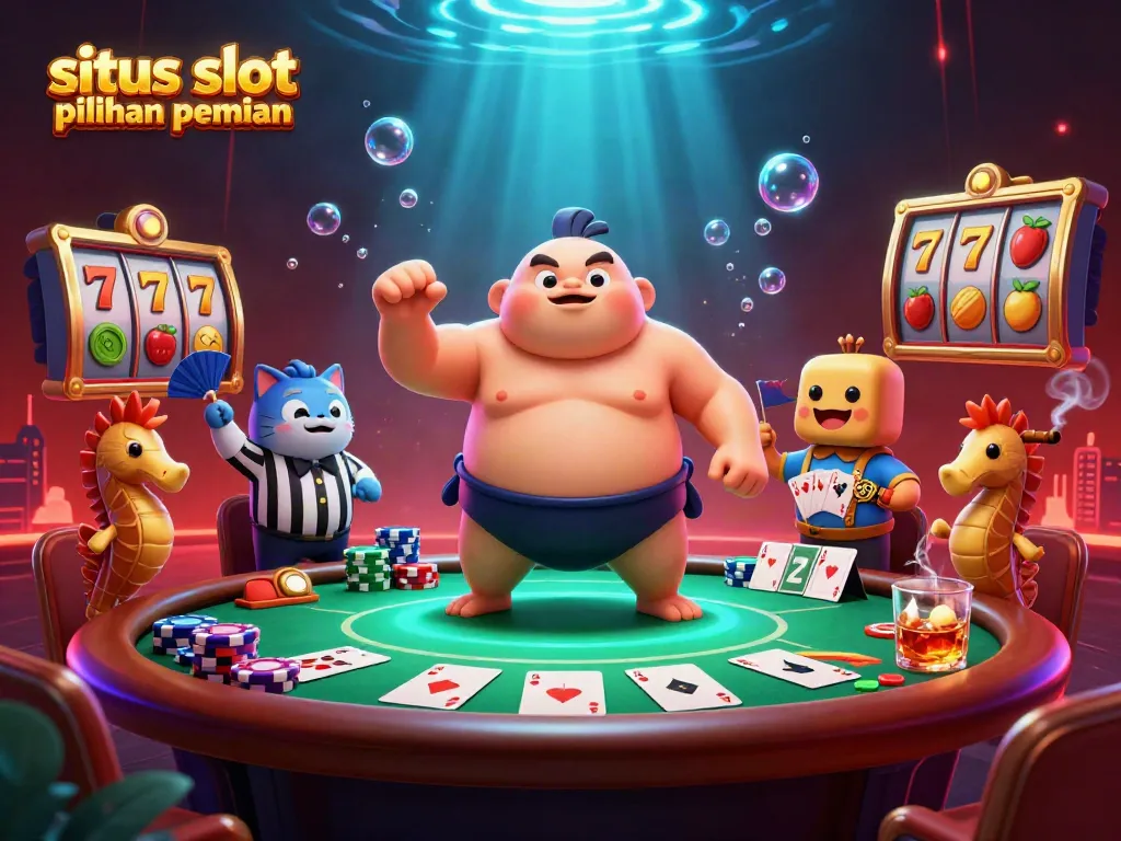 Pemain menyusun strategi di situs slot pilihan pemain dengan simbol jackpot dan elemen permainan yang menarik.