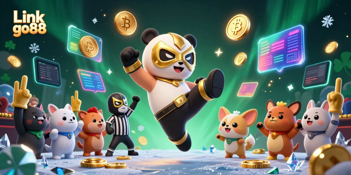 Engage in thrilling action at Link go88 with a panda wrestler, chihuahua referee, and lively animal fans.