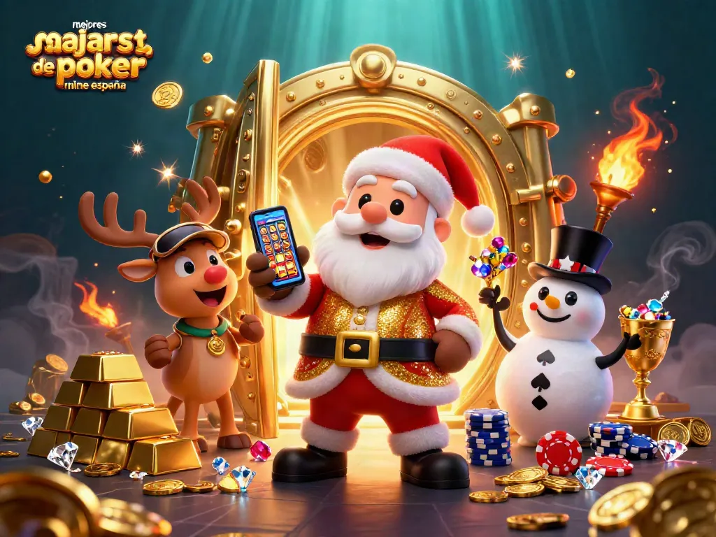 Descubre las mejores salas de póker online en España con Santa Claus y su equipo en el casino.