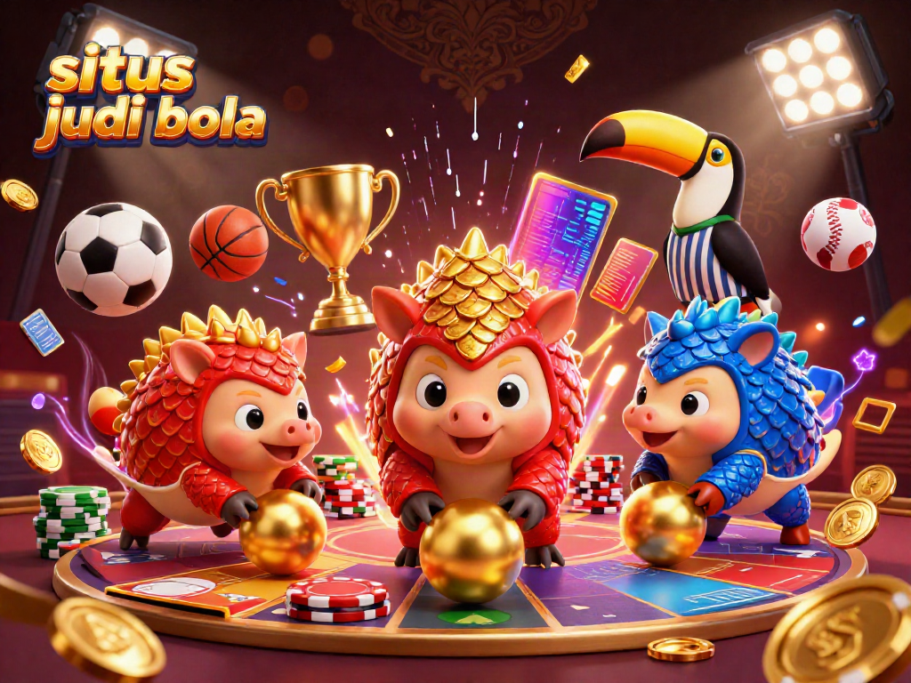 Experience thrilling moments at situs judi bola with dynamic pangolins, vibrant sports elements, and engaging gameplay.