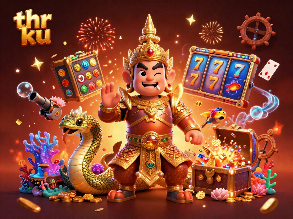 Thr ku enhances your gaming experience with an exciting mix of animated casino elements.