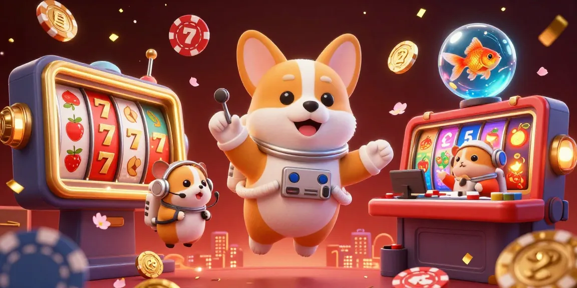 Engage with bujangtoto's vibrant casino experience featuring playful characters in a dynamic, exciting setting.