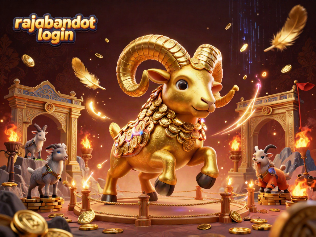 Masuk ke rajabandot login untuk merasakan aksi kasino dengan domba emas yang berlari dan mengumpulkan koin.