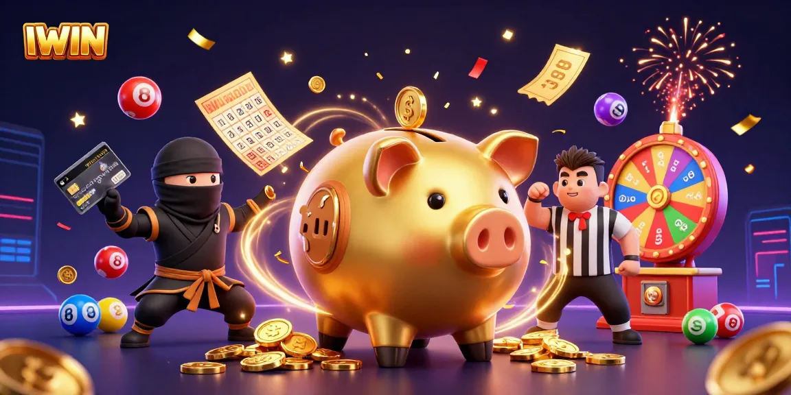 IWIN engages users in exciting lottery and casino action with dynamic gaming elements and vibrant illustrations