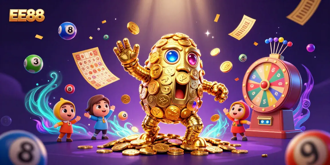 Experience the thrill of winning with EE88 featuring interactive casino elements and dynamic illustrations.
