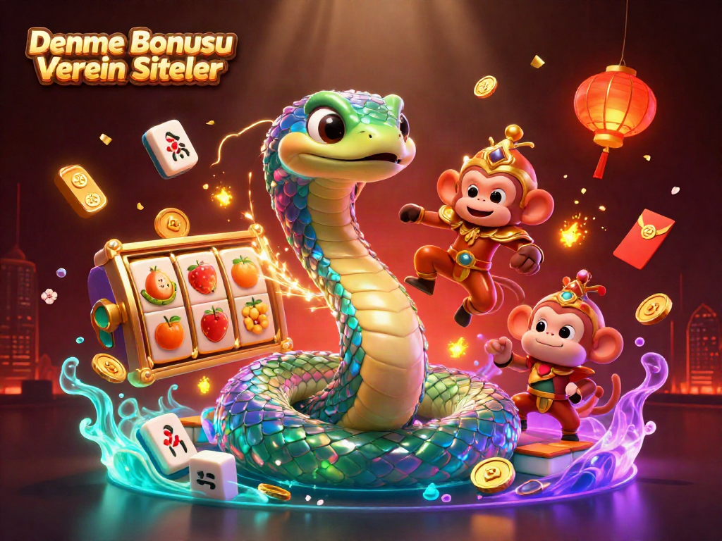 Engage with Deneme Bonusu Veren Siteler through vibrant 3D illustrations showcasing dynamic casino elements.