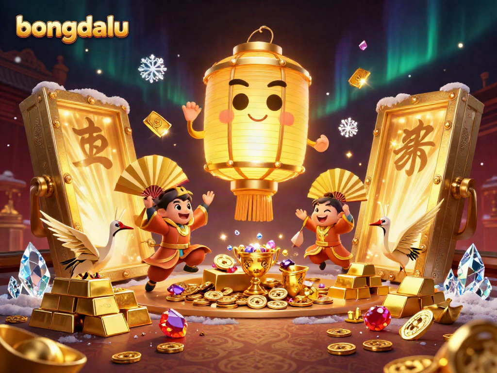 Experience live-action thrills on Bongdalu, illuminated by a golden lantern spirit amidst cascading treasures.