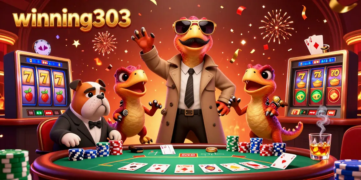 Catch the thrilling atmosphere at winning303, where raptors humorously disguise in a casino.
