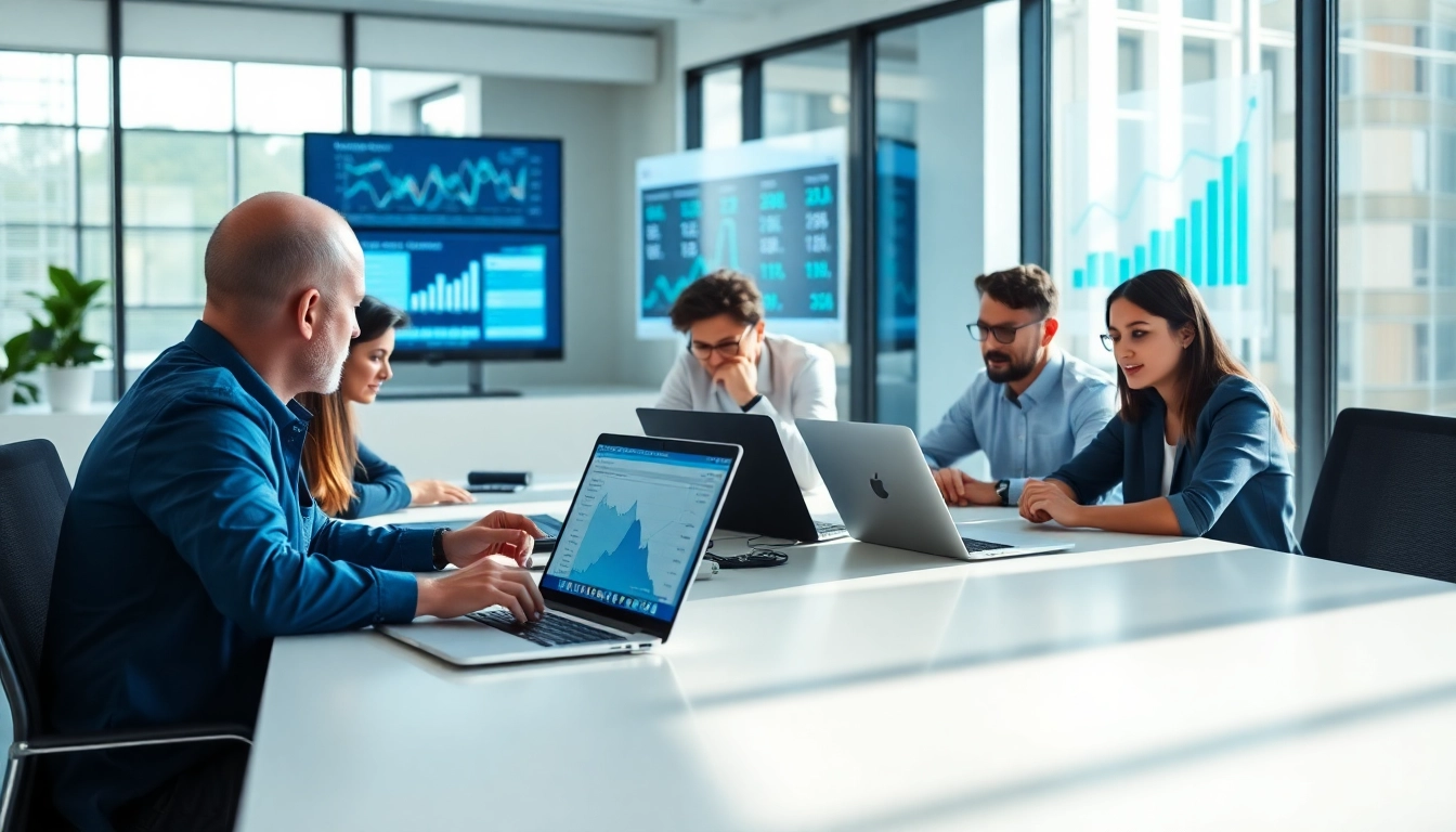 Analyze competitor insights using AI for competitor analysis in a dynamic office setting.