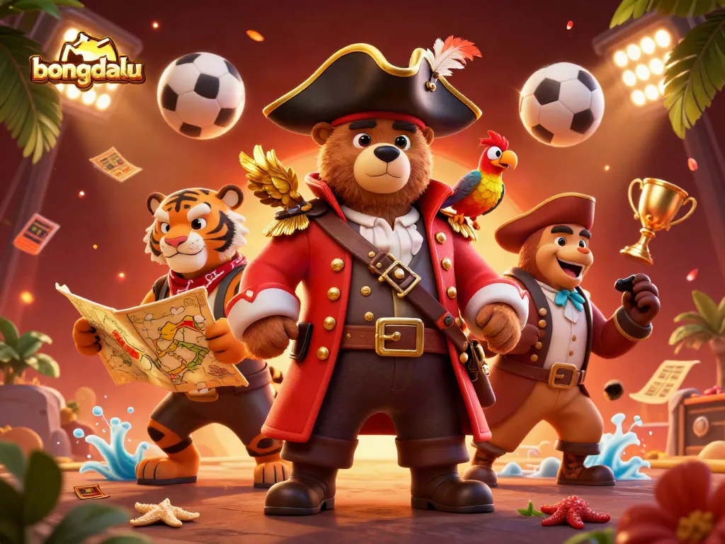 Bongdalu showcases a vibrant pirate scene with engaging sports betting elements for an electrifying experience.