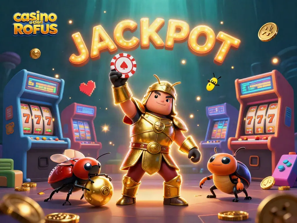 Experience thrilling wins at casino uden ROFUS with vibrant 3D characters among many gaming elements.