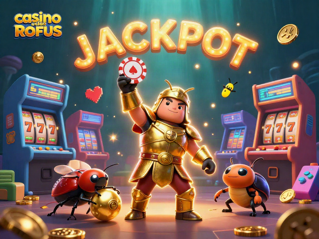 Experience thrilling wins at casino uden ROFUS with vibrant 3D characters among many gaming elements.