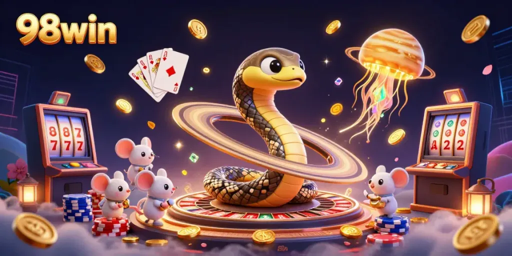 Engage in thrilling cosmic gameplay with 98win's innovative casino scene.