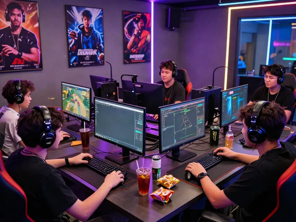 Engaging gaming environment featuring players enjoying ORION88 in a lively competitive scene.