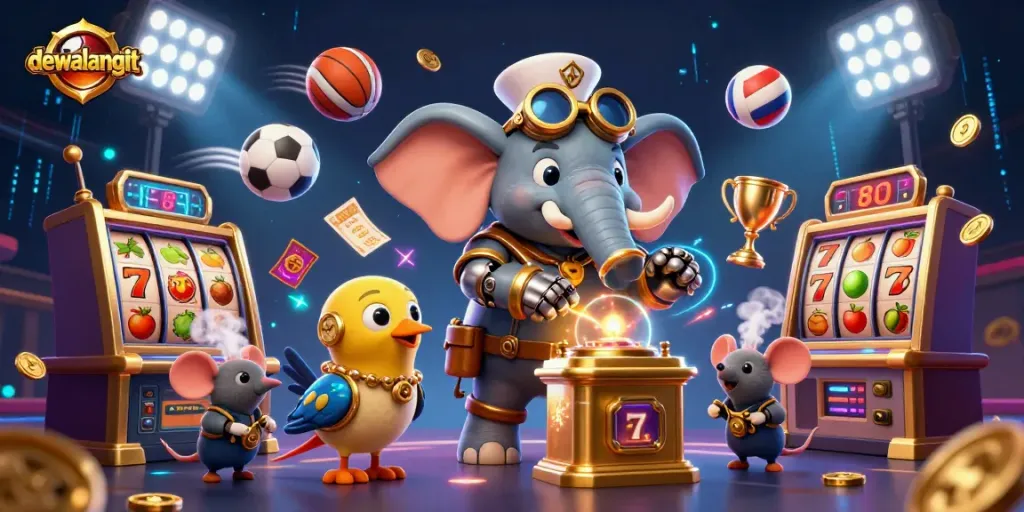 Menyaksikan dewalangit saat permainan slot online seru dengan harapan jackpot tinggi.