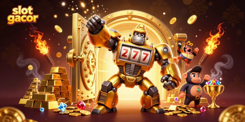 Experience the thrill of slot gacor winning with vibrant slot machine features and exciting treasure!