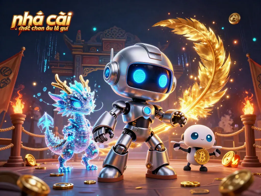 Nhà cái đến từ châu Âu là gì, biểu diễn các yếu tố cá cược với robot 3D và rồng holographic.