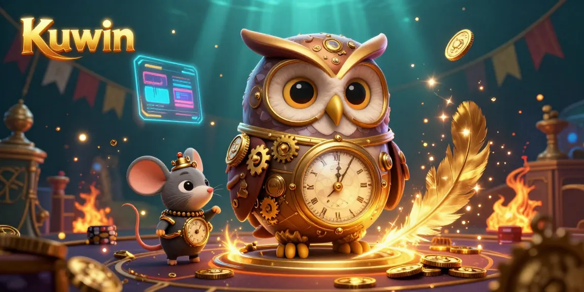 Kuwin engages players with an enchanting casino adventure featuring a time-traveling owl and vibrant visuals.