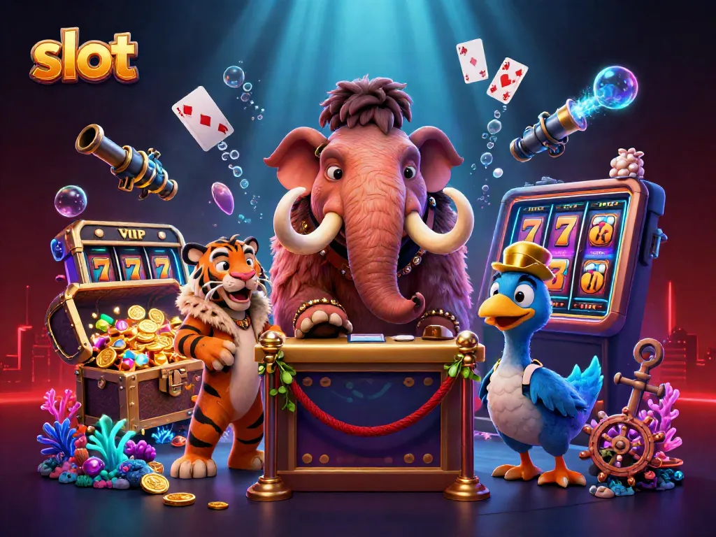 Engage with thrilling slot adventures as the bouncer checks IDs at an exclusive casino entrance.