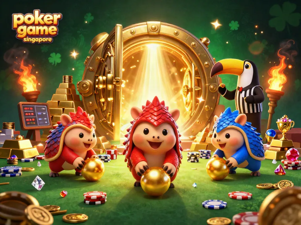 Engage in the excitement of poker game online singapore with rival pangolins and dazzling treasures.