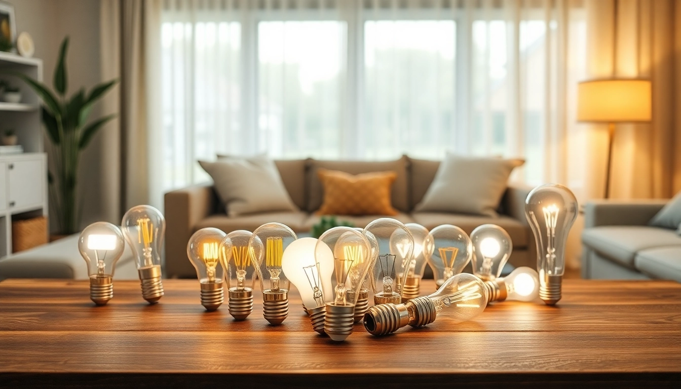 Illuminate your space with A19 bulbs showcased in a cozy living room setting.