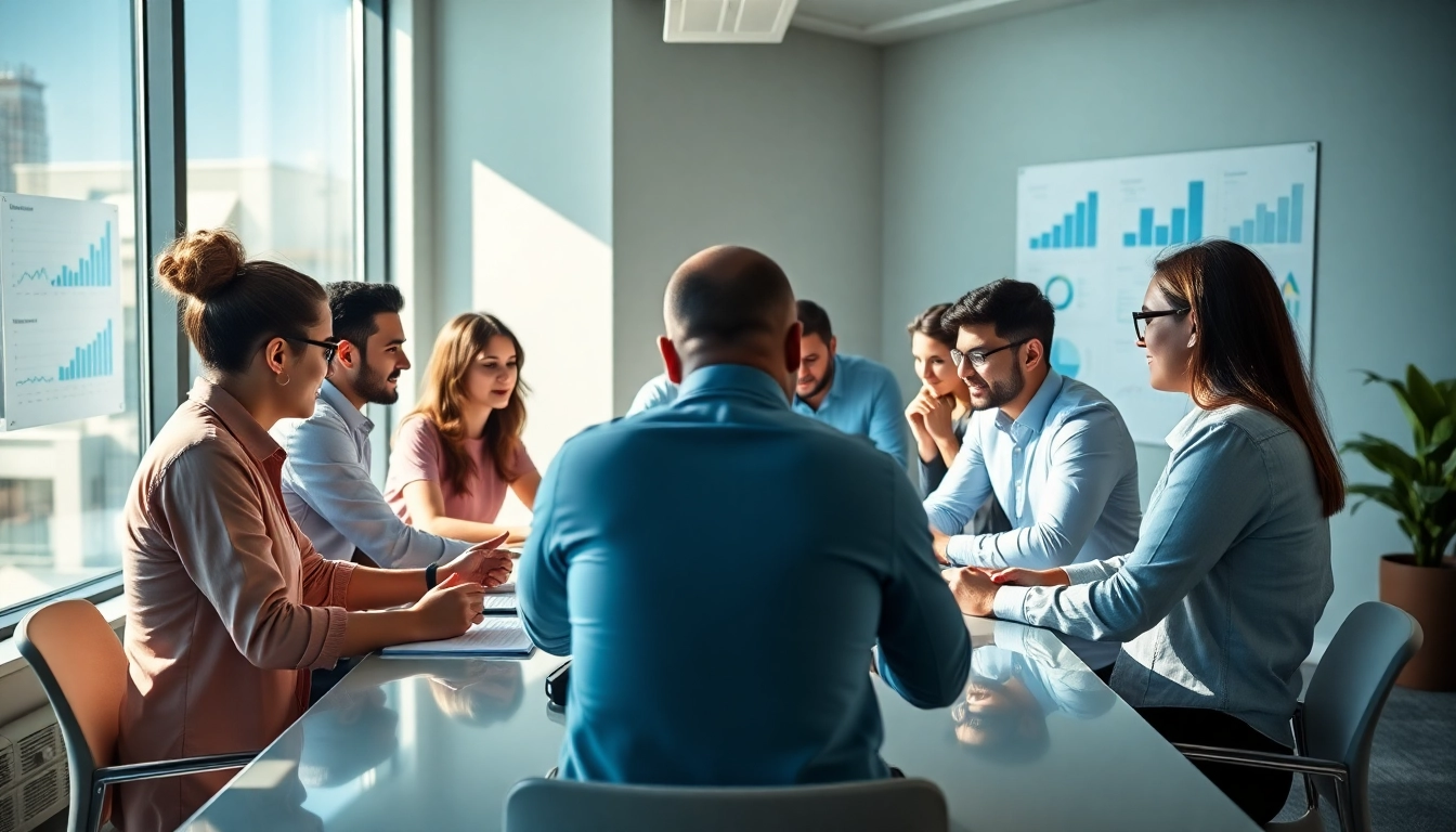 Dynamic collaboration at an SEO Agency Clearwater with professionals strategizing marketing solutions.
