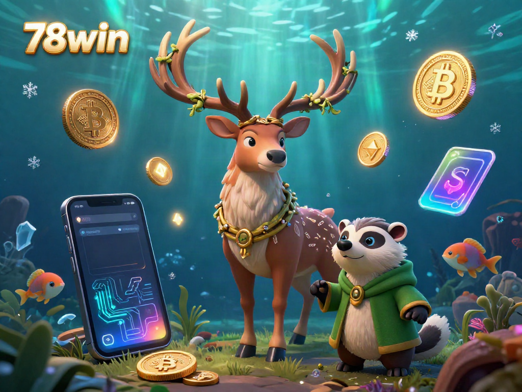 Engage in the vibrant world of 78win, experiencing thrilling fish shooting games with dynamic underwater elements.