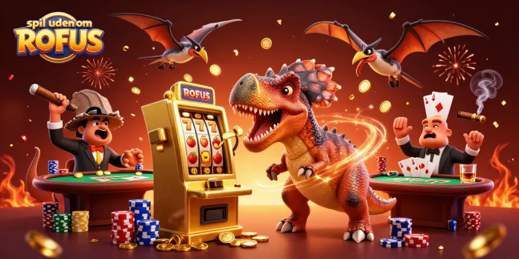 Experience thrilling wins while playing spil uden om ROFUS with vibrant casino elements in action.
