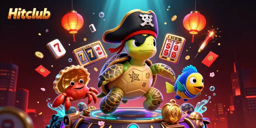 Experience Hitclub's vibrant gaming world with fantastical characters and dynamic casino elements.