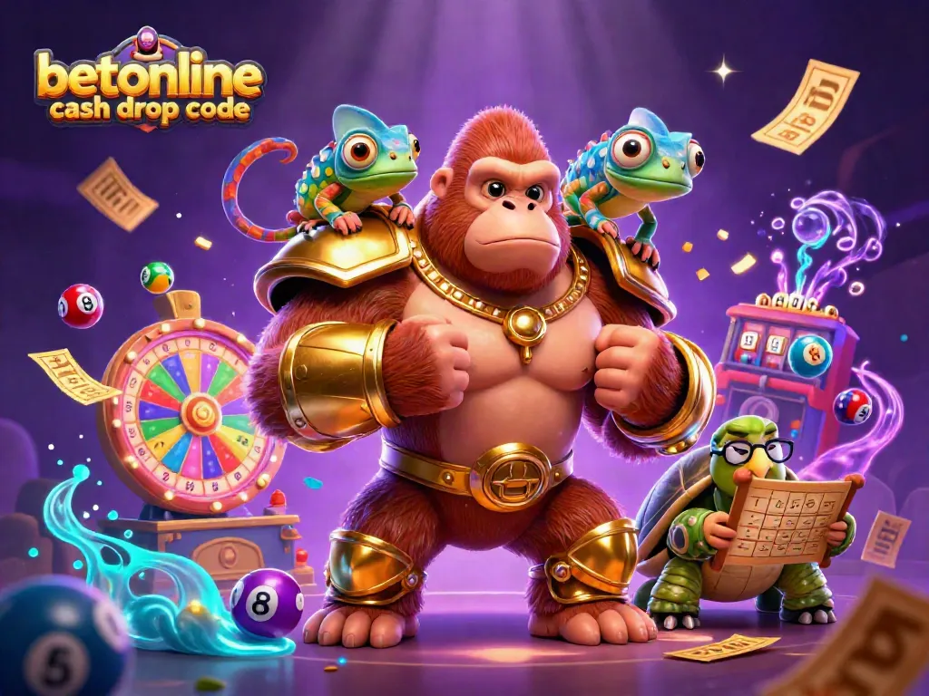Engage in the excitement with the betonline cash drop code amidst vibrant casino elements.