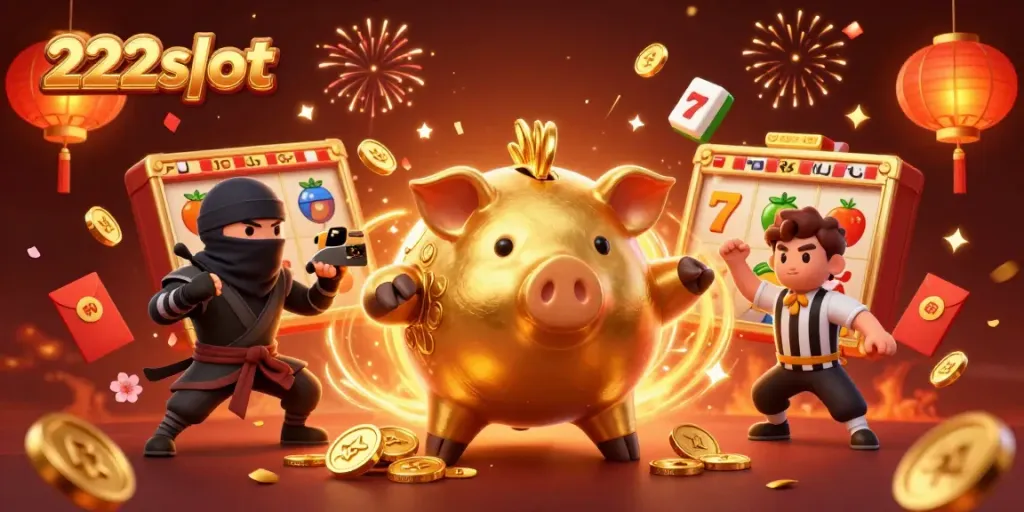 Gamer memutar slot di 222slot, meraih kemenangan melalui permainan beruntun yang menarik.