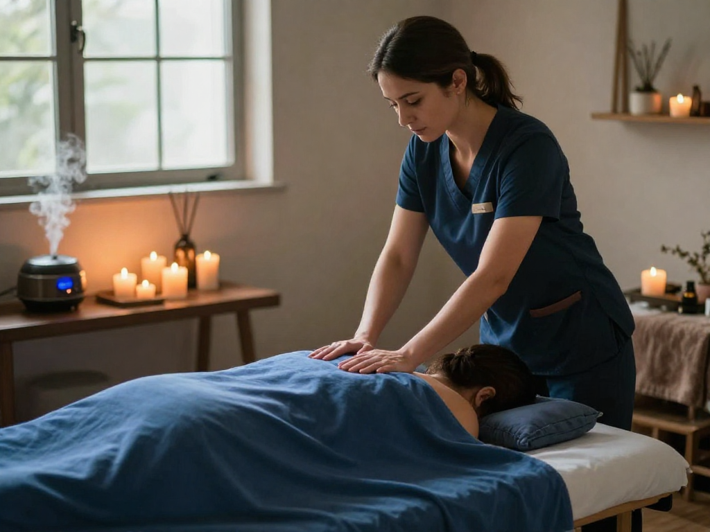 인천출장안마 service providing professional massage therapy in a cozy home environment for relaxation and healing.