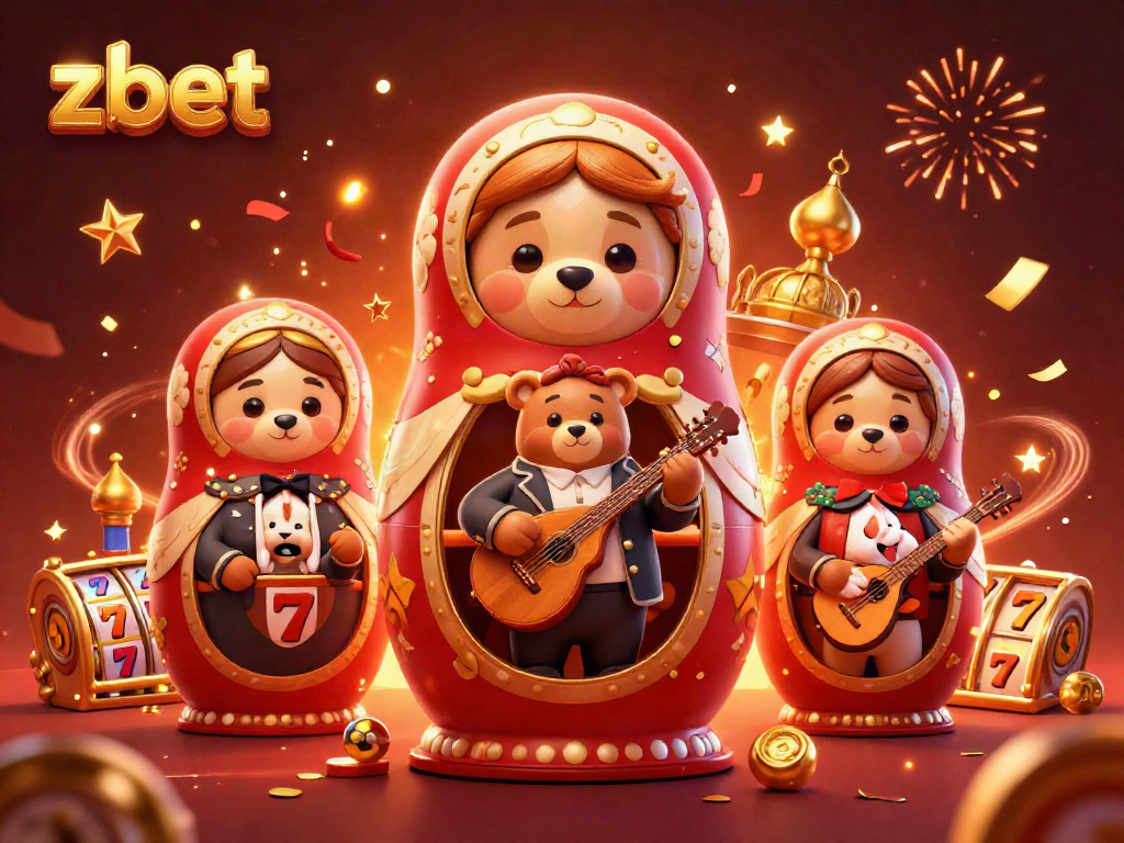 Experience excitement at ZBET with vibrant casino elements and captivating characters.