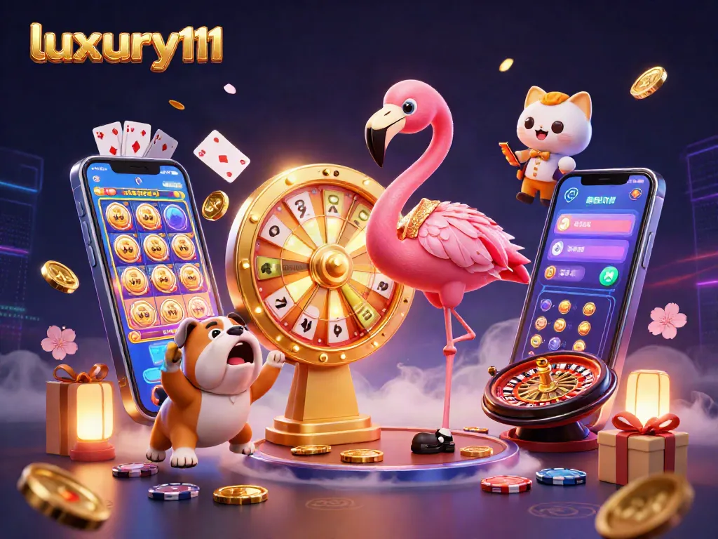 Engage with luxury111 at the vibrant casino scene featuring exciting games and rich visuals.