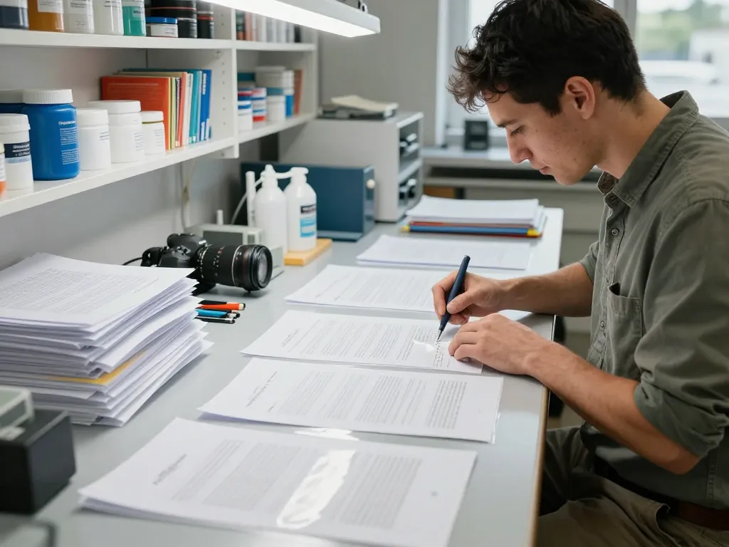 gỡ ép plastic hà nội service technician delicately removing lamination from important documents in a modern workspace