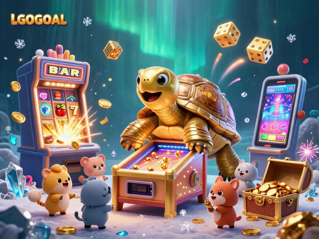 Spin and win at LGOGOAL with exciting games and vibrant rewards in a magical casino scene.